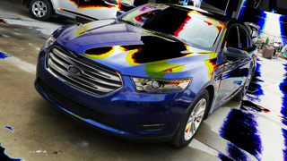 2013 Ford Taurus commercial fleet collision repair and paint video from www.thecrashdoctor.com